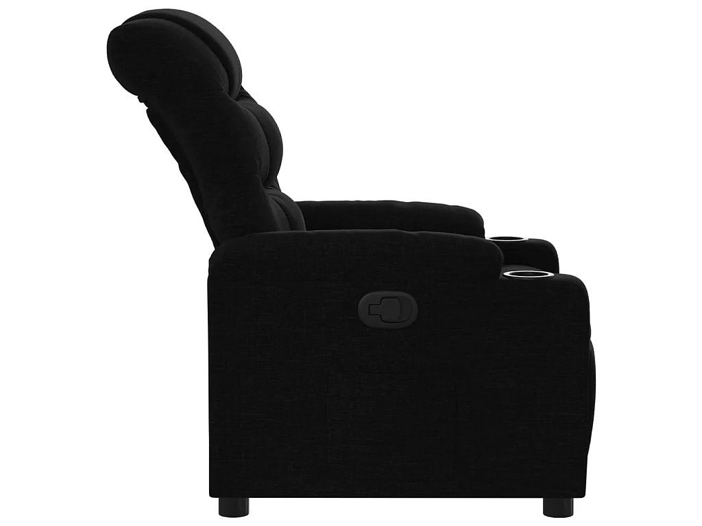Fauteuil inclinable Noir Tissu