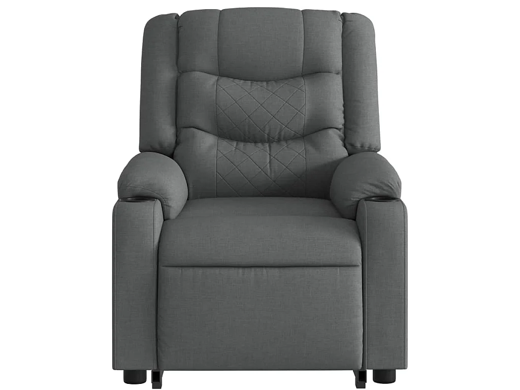 Fauteuil inclinable Gris foncé Tissu