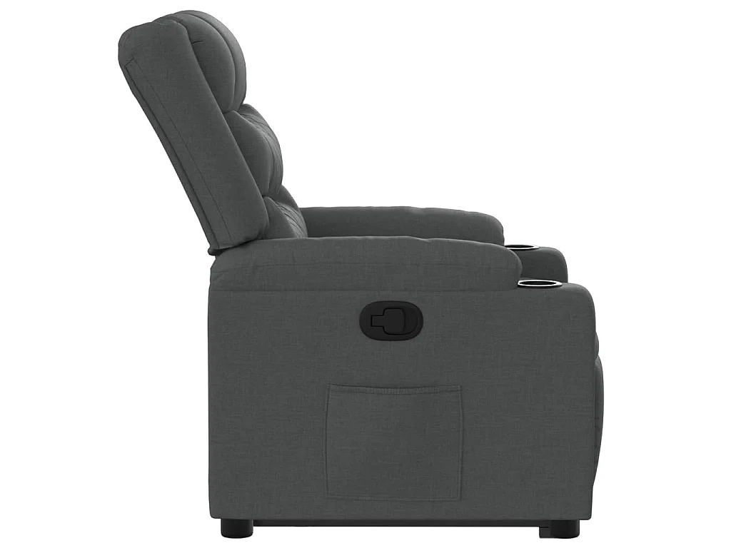 Fauteuil inclinable Gris foncé Tissu