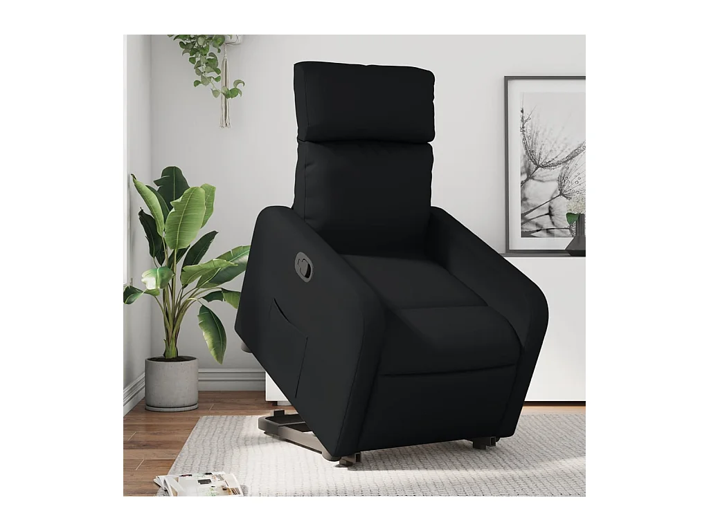 Fauteuil inclinable Noir Similicuir