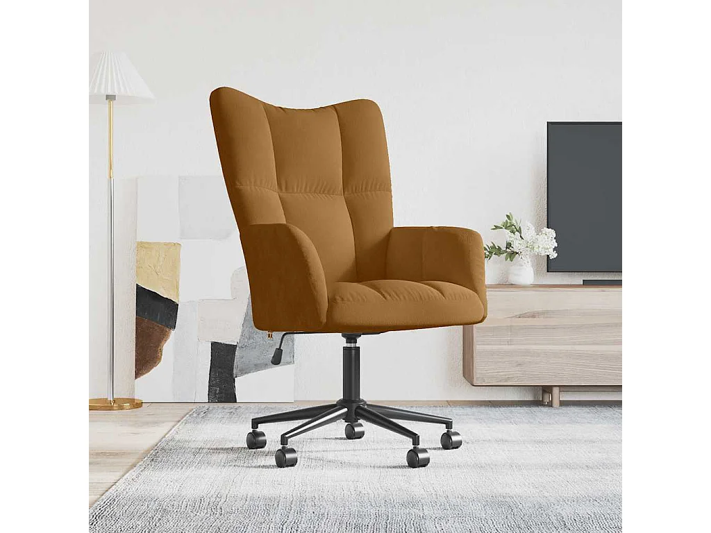 Relaxsessel Braun Samt