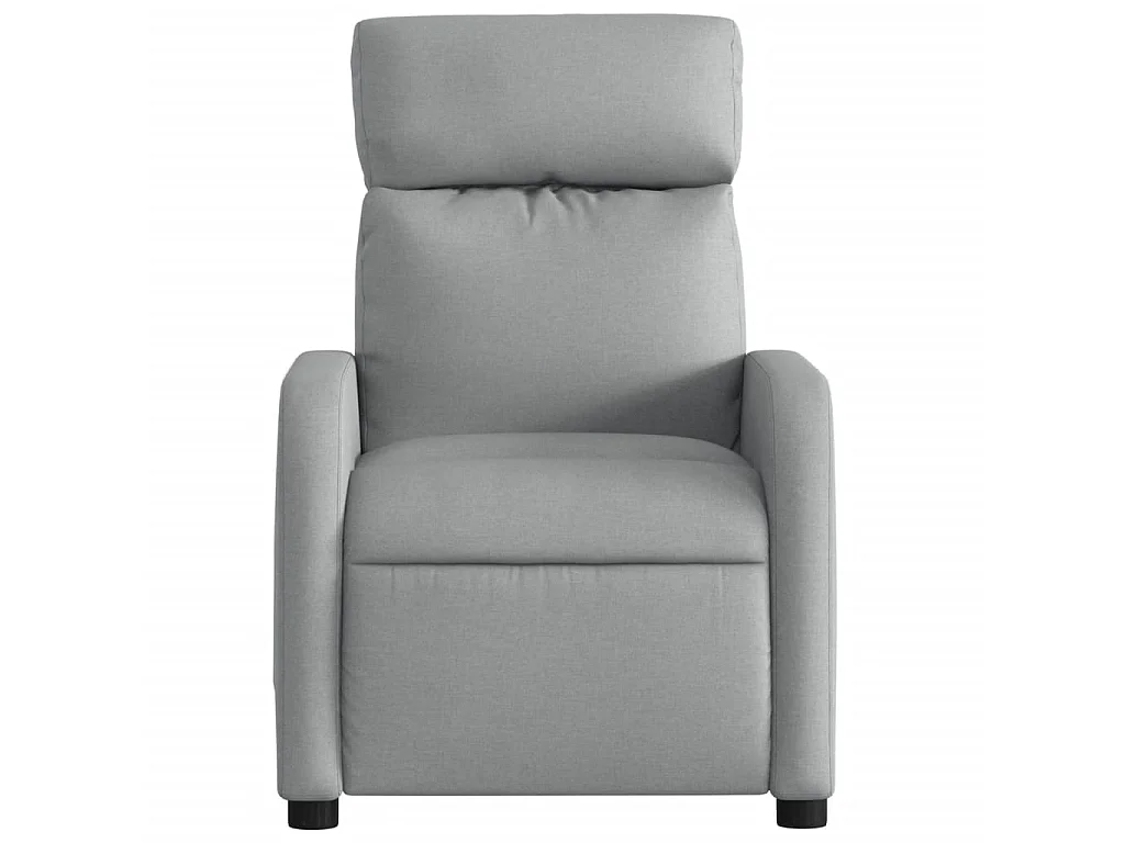 Fauteuil verstelbaar stof lichtgrijs