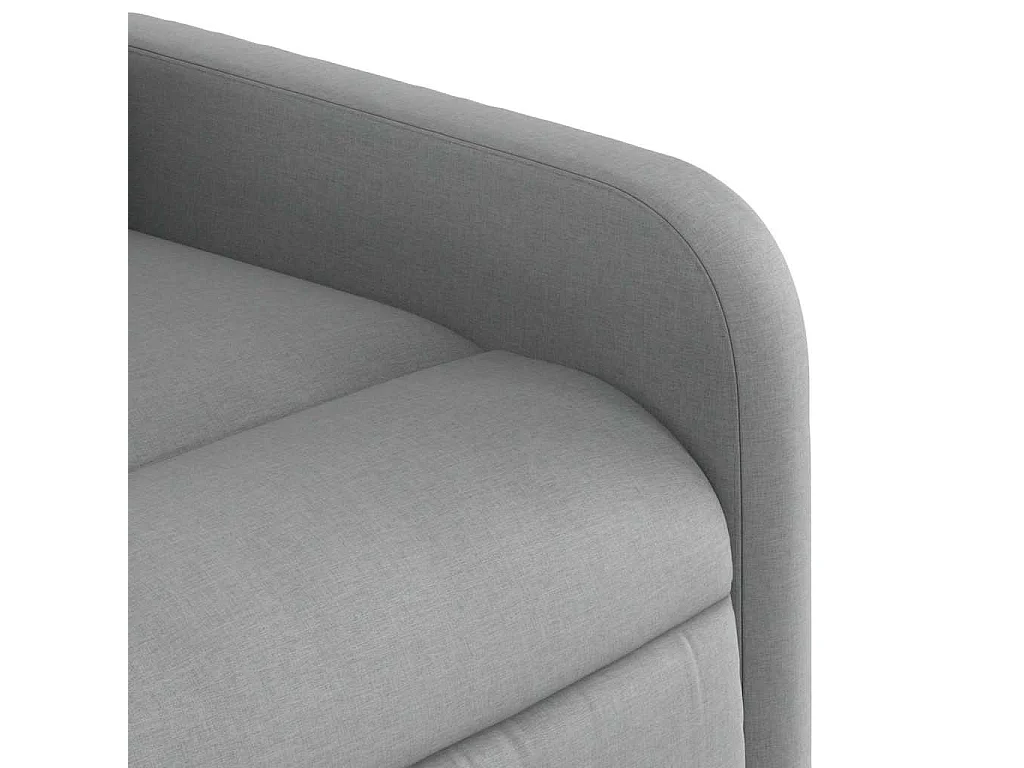 Poltrona Reclinabile in Tessuto Grigio Chiaro