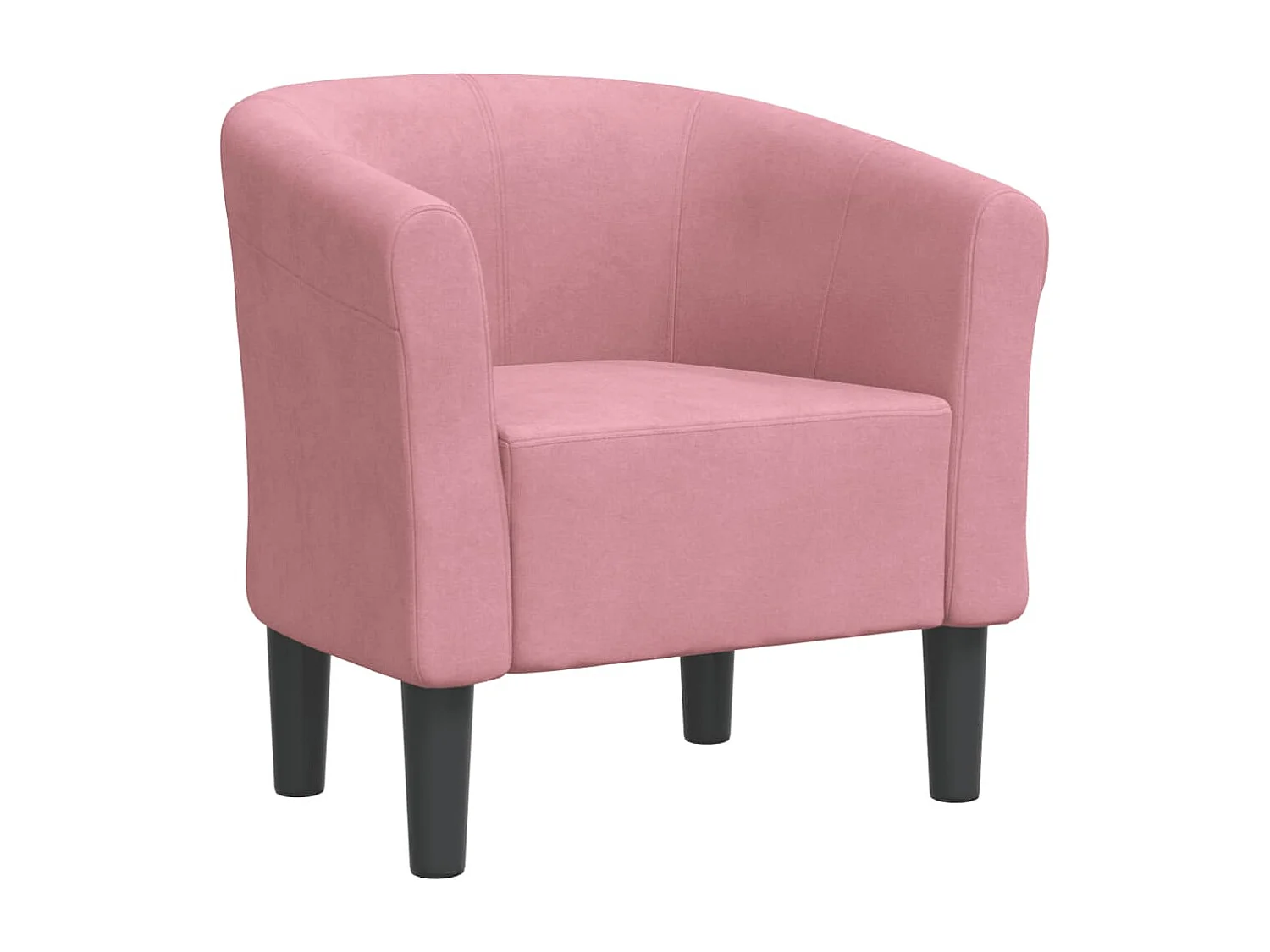 Poltrona Cabriolet Rosa in Velluto