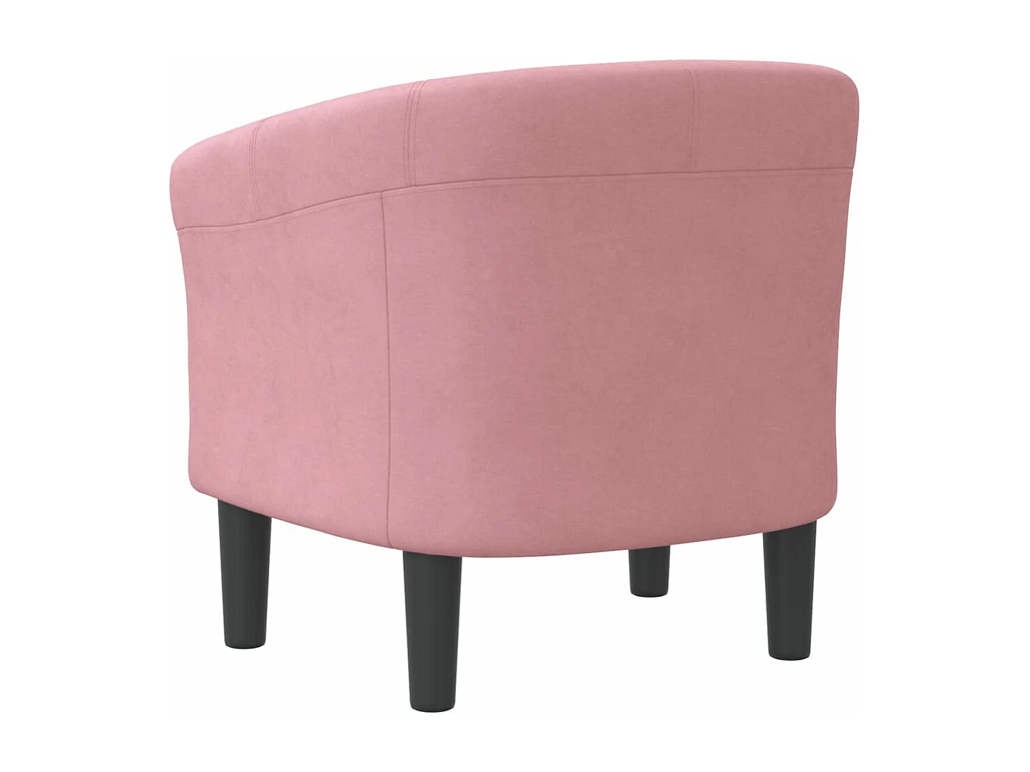 Poltrona Cabriolet Rosa in Velluto