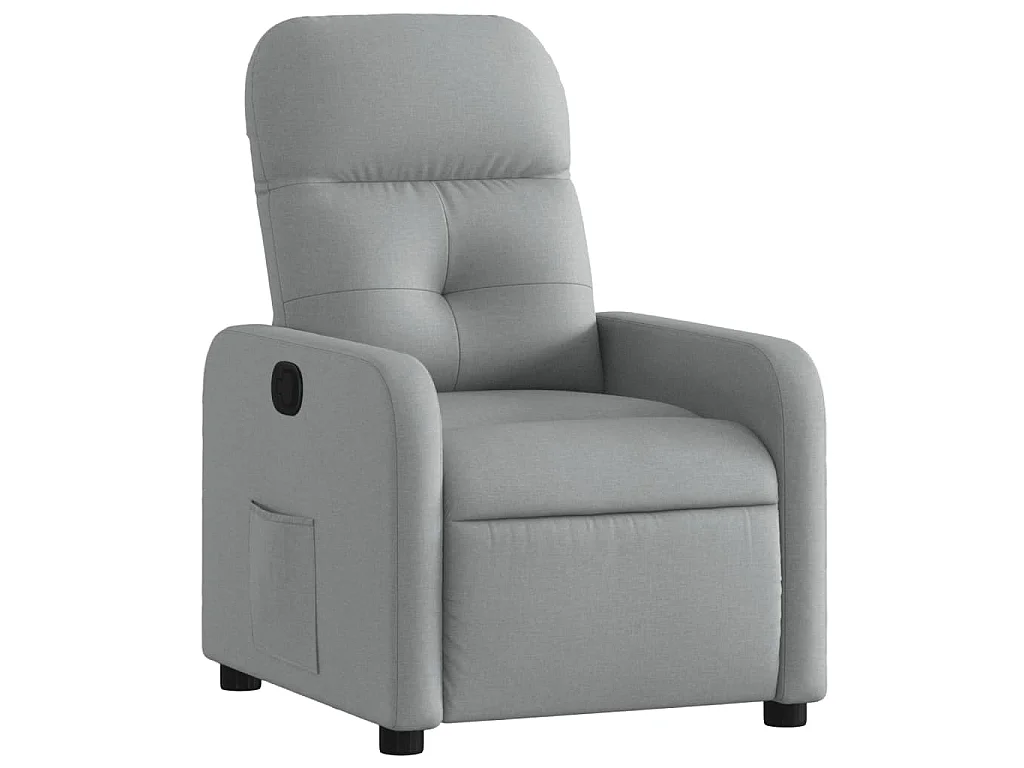 Relaxsessel Hellgrau Stoff