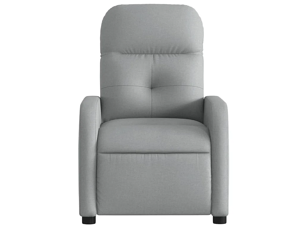 Relaxsessel Hellgrau Stoff
