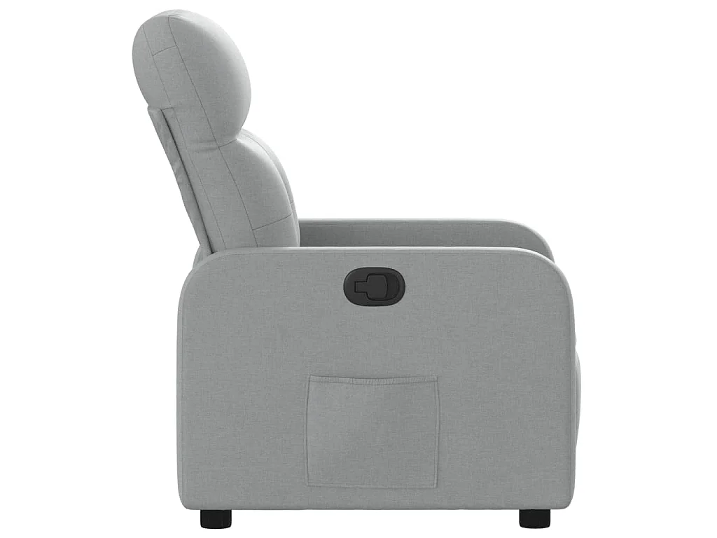 Fauteuil inclinable Gris clair Tissu