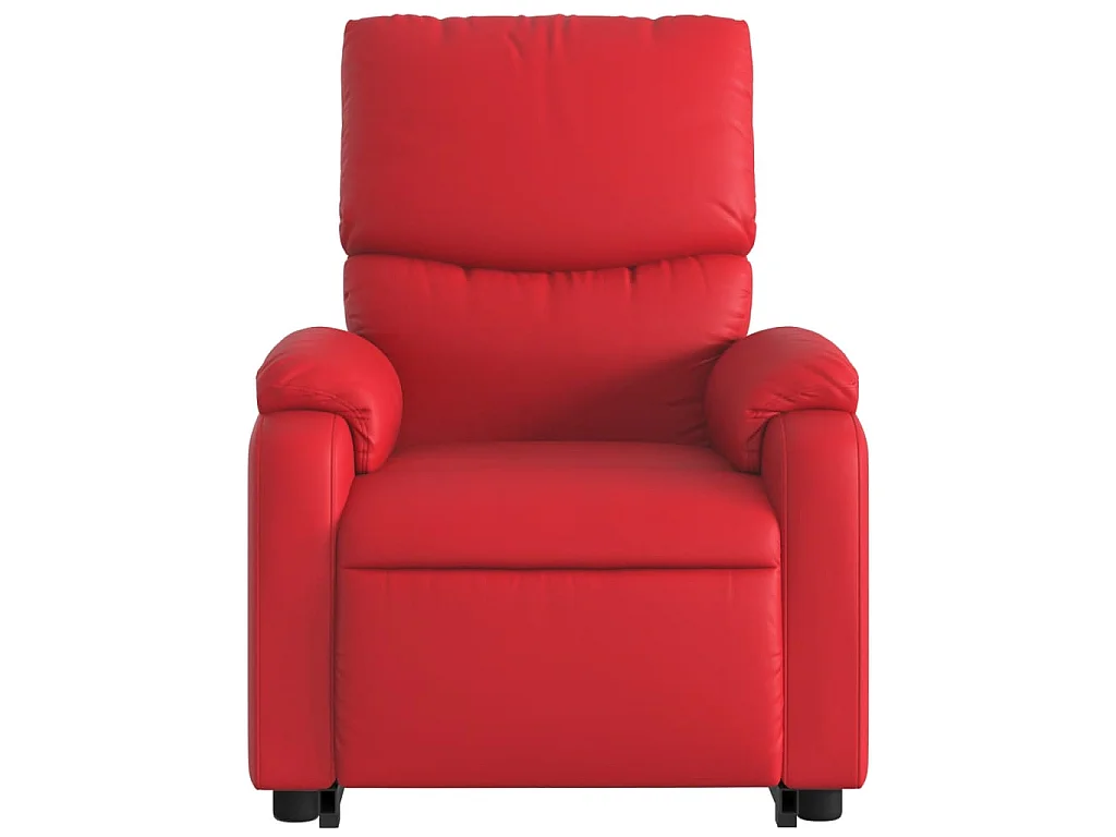 Sta-op-stoel kunstleer rood