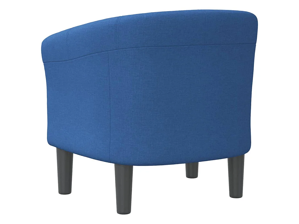Chaise cabriolet bleu tissu