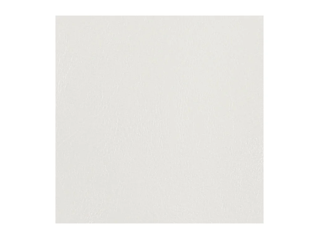 Fauteuil avec repose-pied blanc similicuir