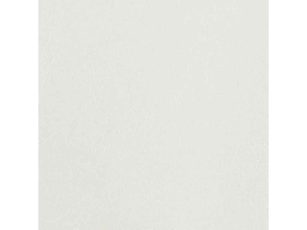 Fauteuil avec repose-pied blanc similicuir