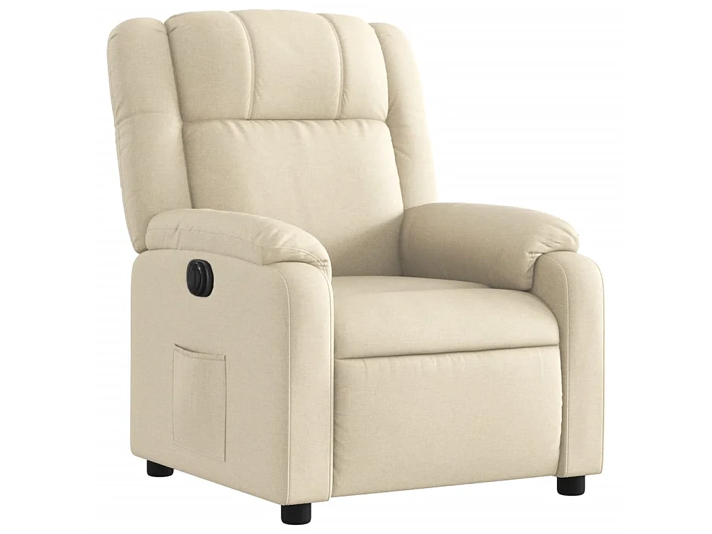 Relaxsessel Elektrisch Creme Stoff