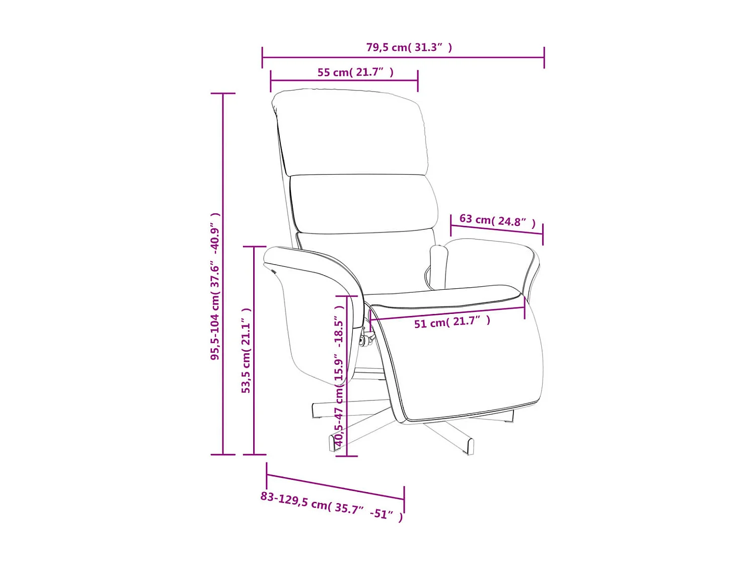 Poltrona Reclinabile Massaggio Poggiapiedi Verde Scuro Tessuto