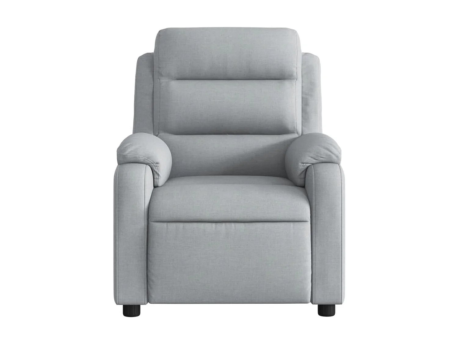 Poltrona Reclinabile in Tessuto Grigio Chiaro