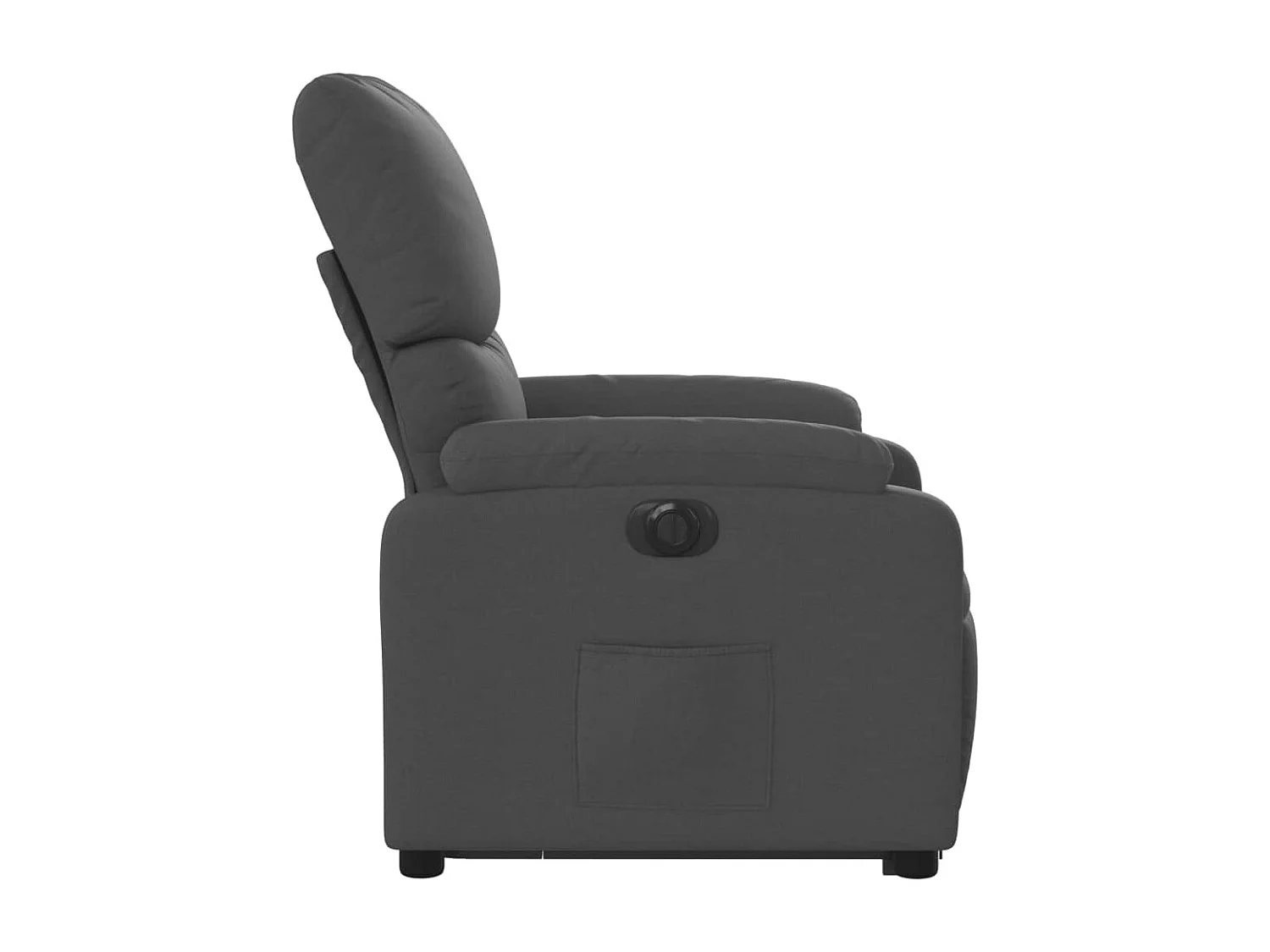 Fauteuil inclinable électrique gris foncé tissu