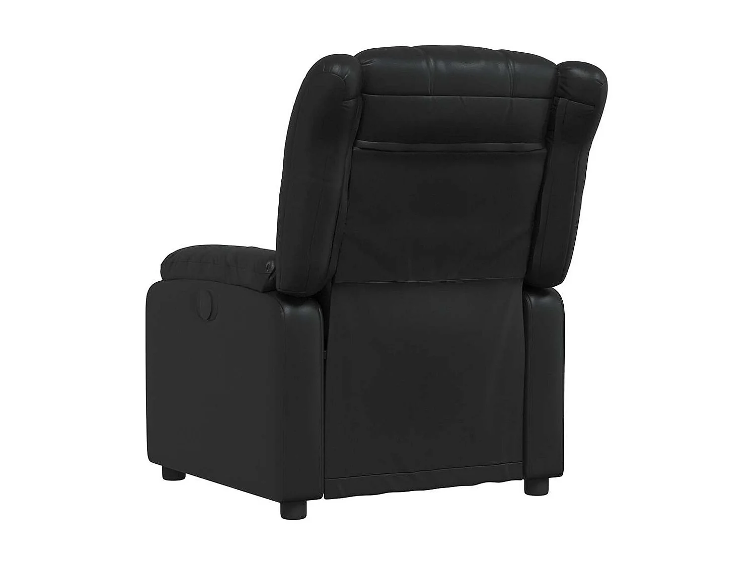Fauteuil de massage inclinable Noir Similicuir