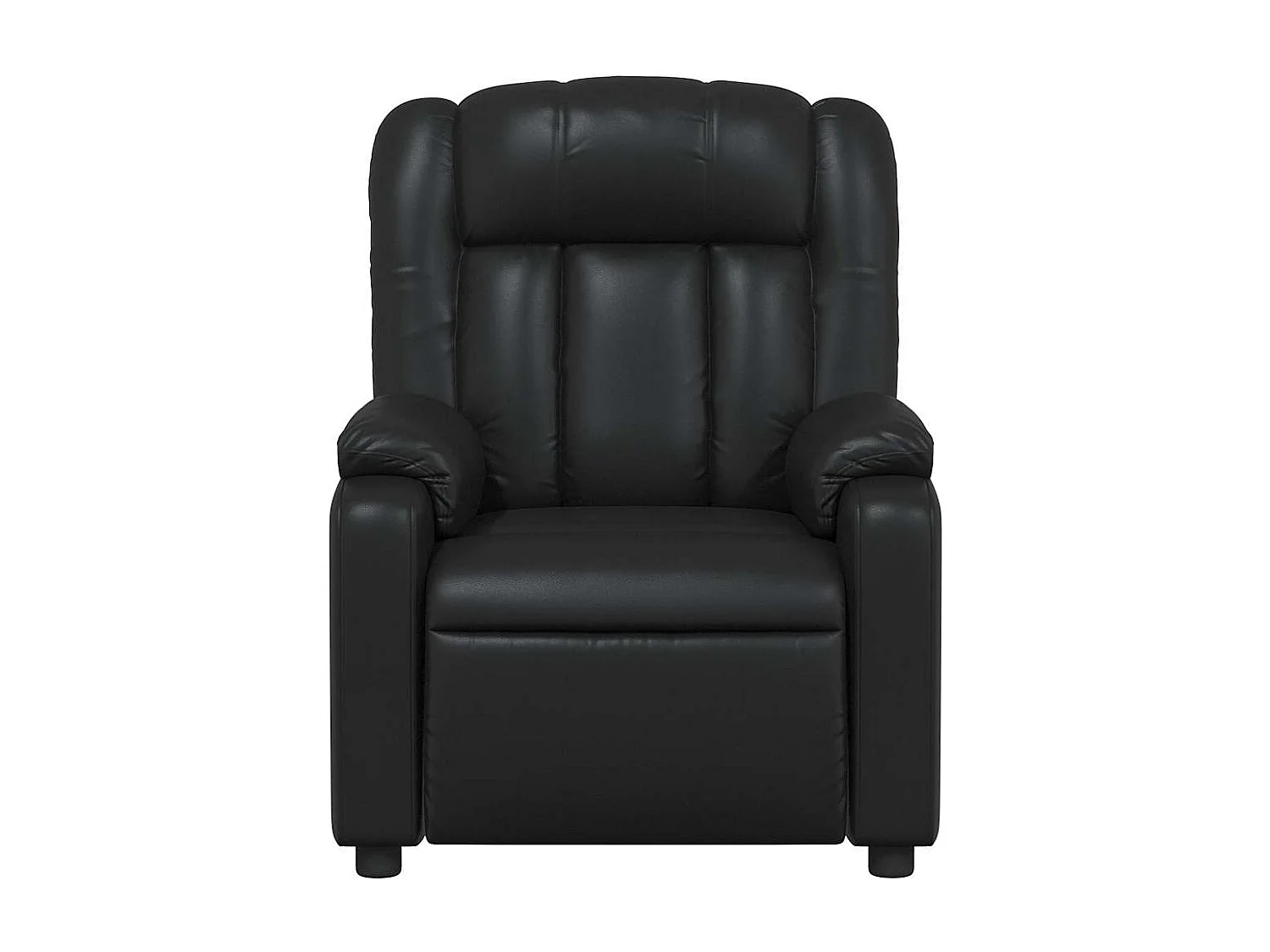 Fauteuil de massage inclinable Noir Similicuir