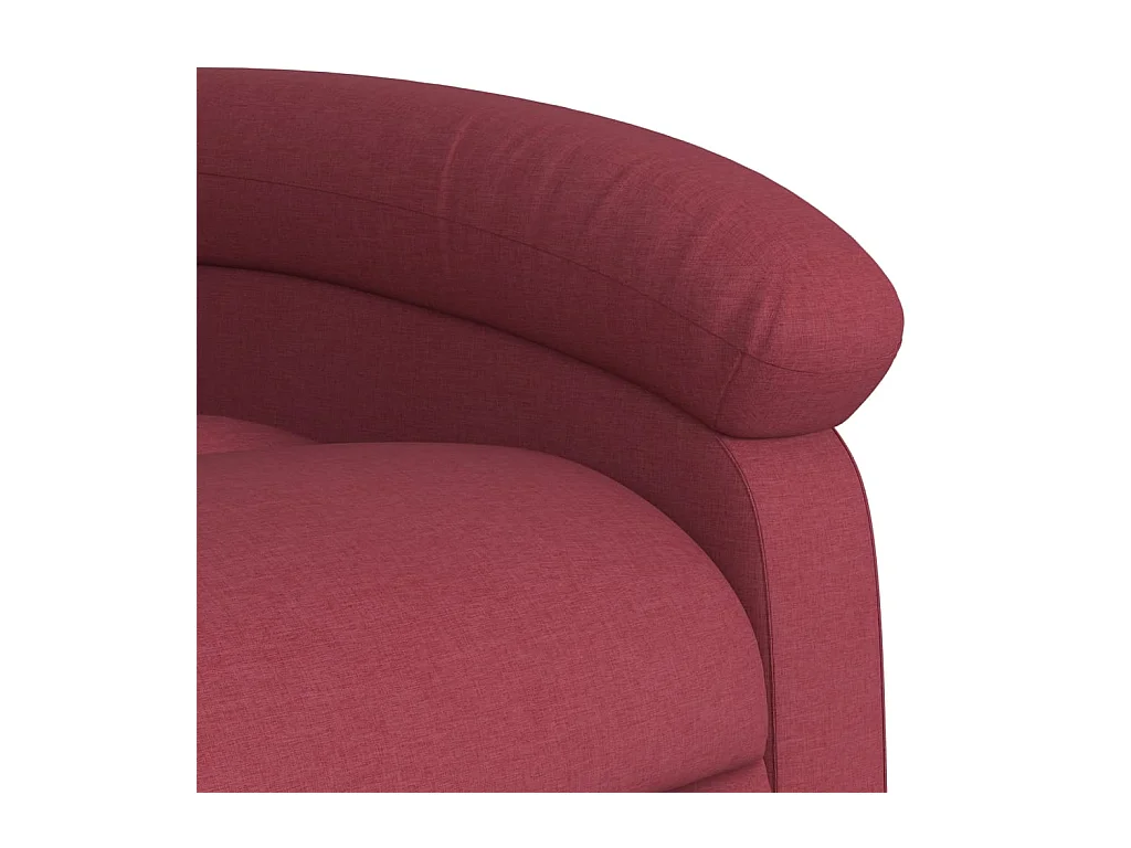 Fauteuil inclinable rouge bordeaux tissu