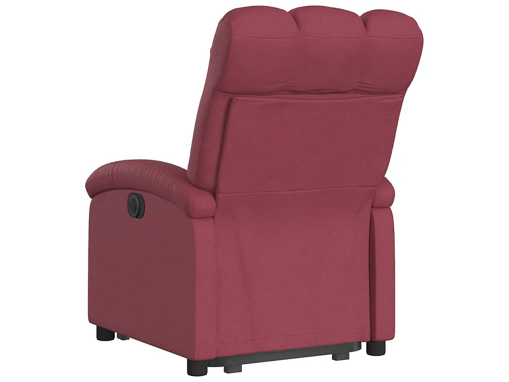 Fauteuil inclinable rouge bordeaux tissu
