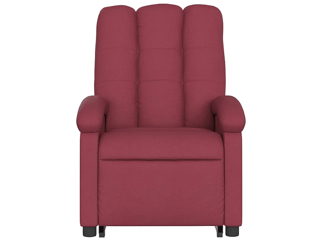 Fauteuil inclinable rouge bordeaux tissu