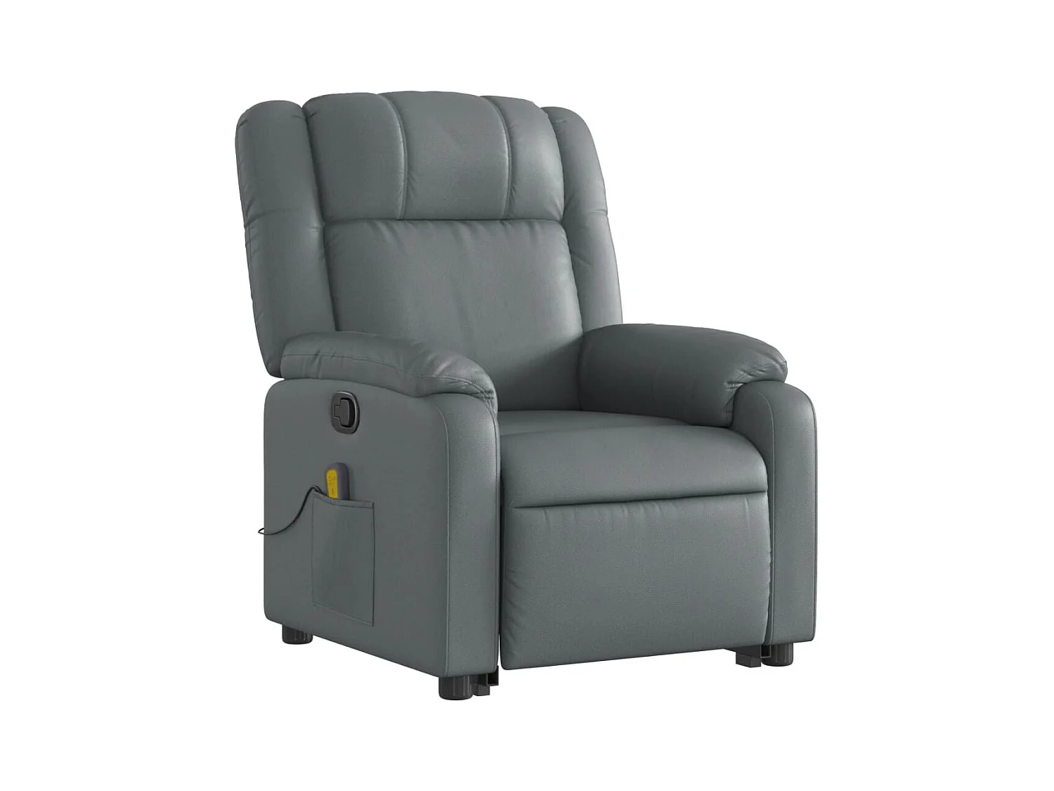 Fauteuil inclinable de massage Gris Similicuir