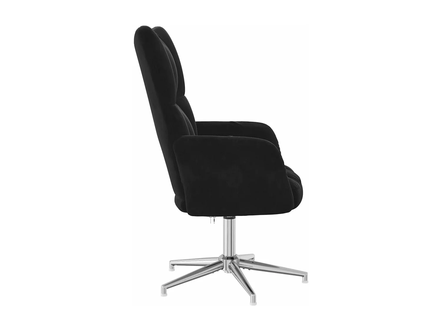 Sedia Relax Nera in Velluto