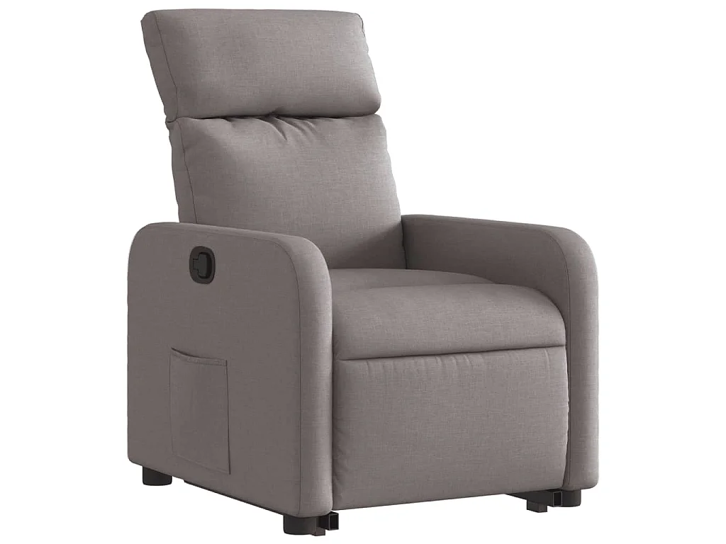 Relaxsessel mit Aufstehhilfe Taupe Stoff