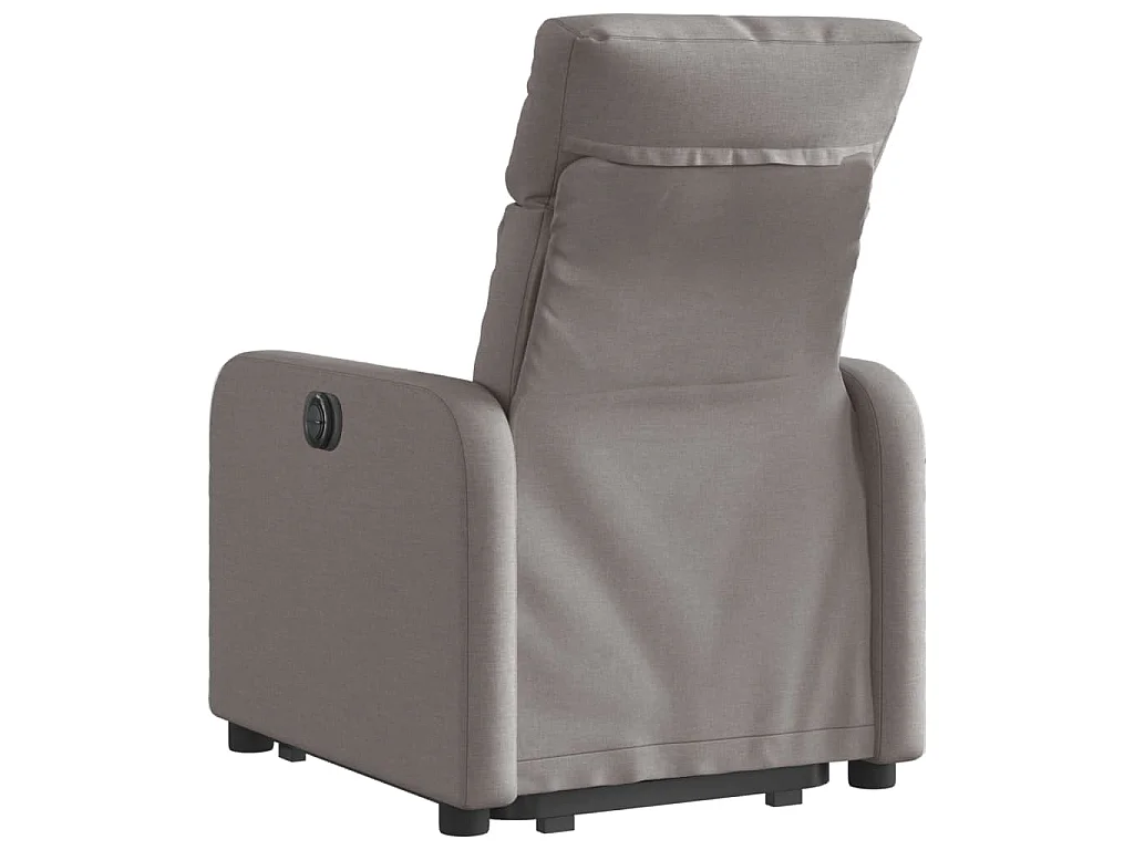 Relaxsessel mit Aufstehhilfe Taupe Stoff