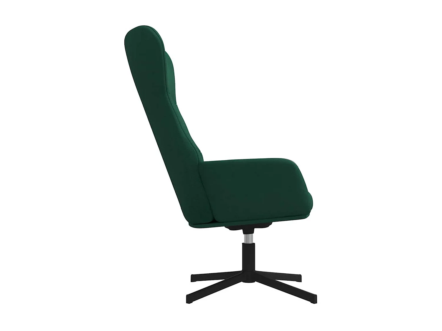 Silla de relajación de terciopelo verde oscuro