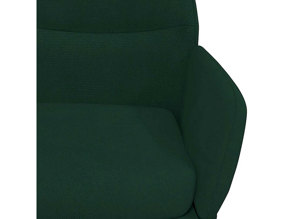 Silla de relajación de terciopelo verde oscuro