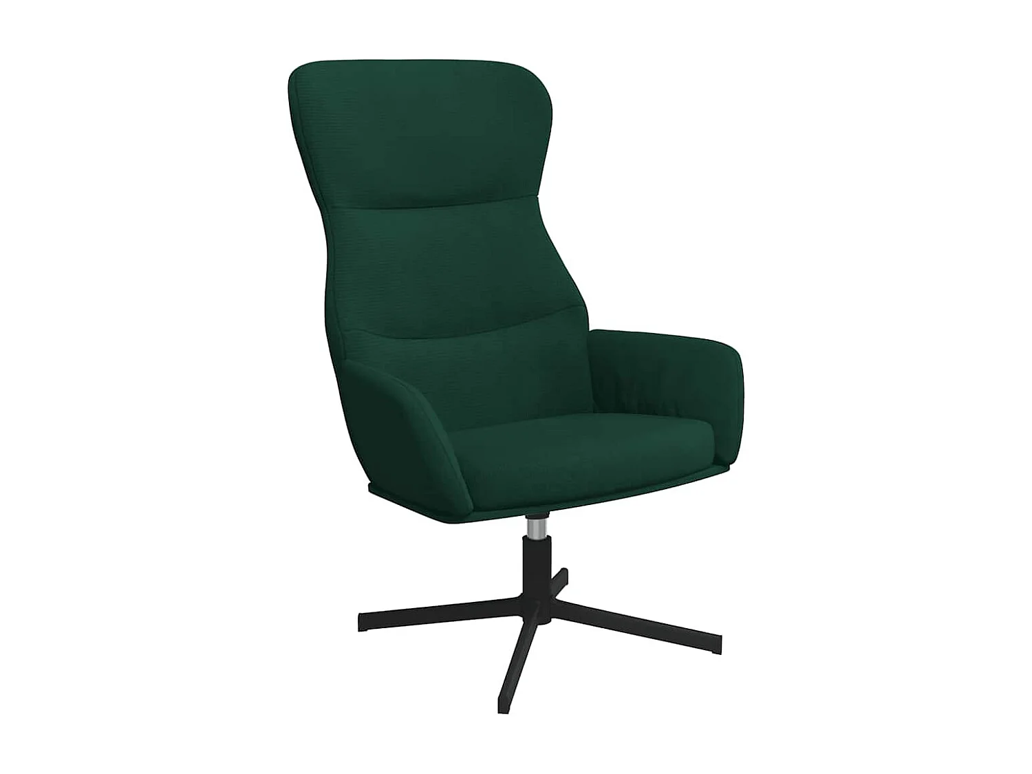 Chaise de relaxation Vert foncé Velours