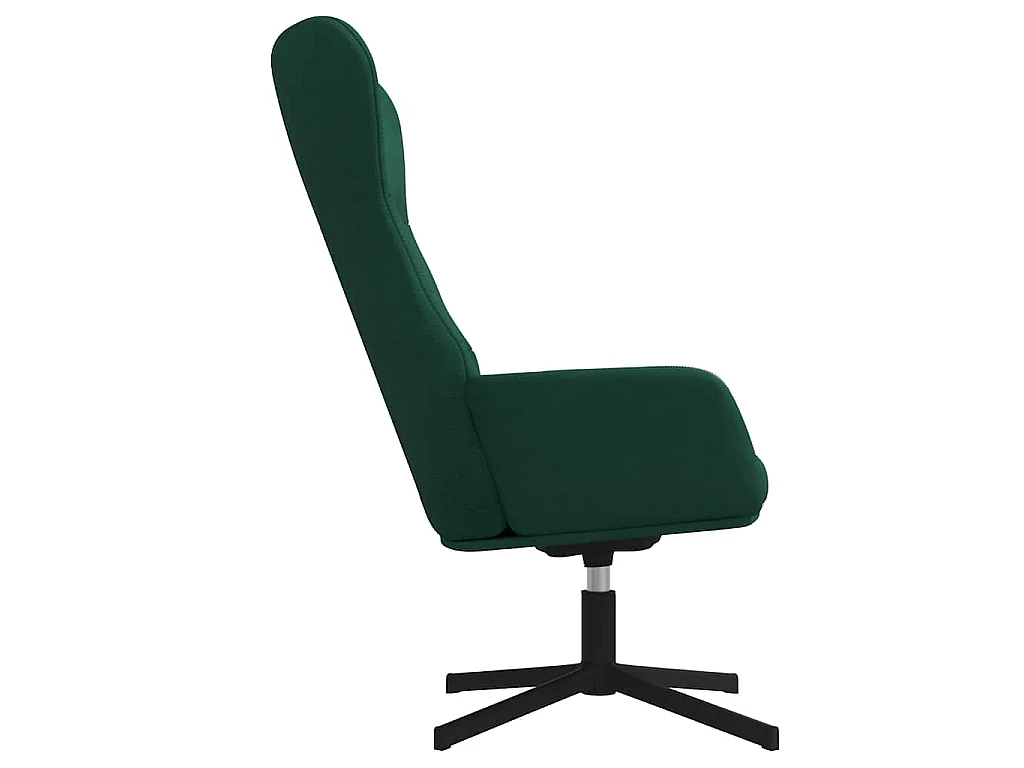 Relaxstoel fluweel donkergoen