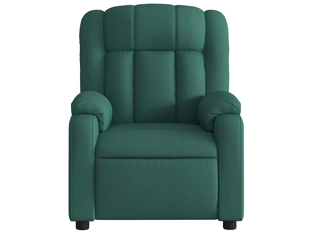 Fauteuil inclinable Vert foncé Tissu