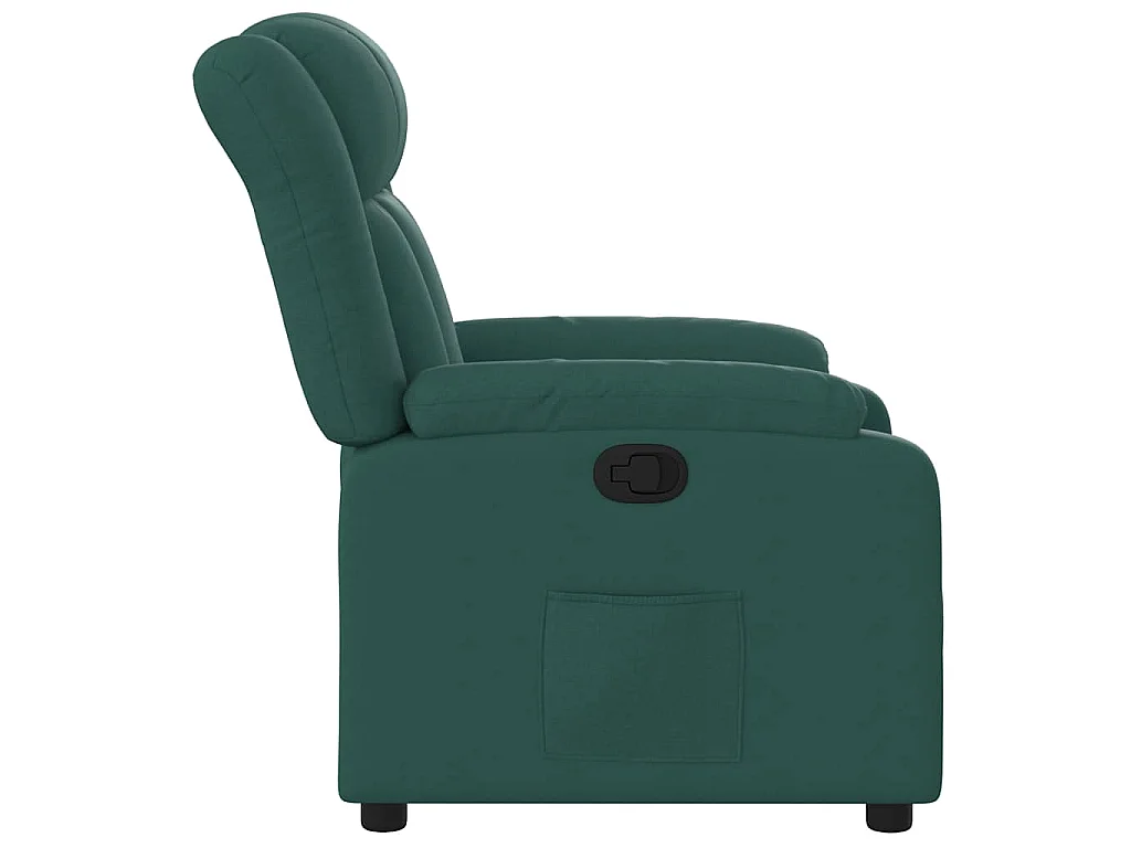 Fauteuil inclinable Vert foncé Tissu