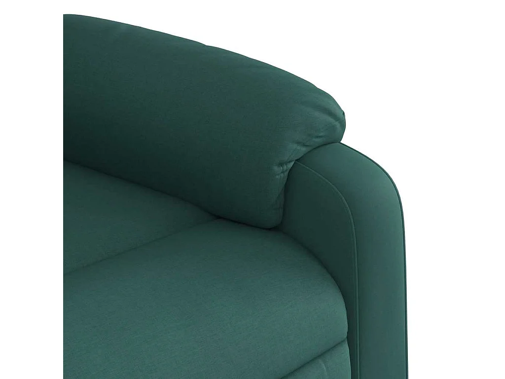 Fauteuil inclinable Vert foncé Tissu