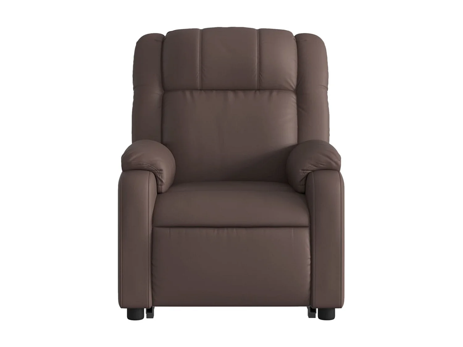 Fauteuil inclinable électrique marron similicuir