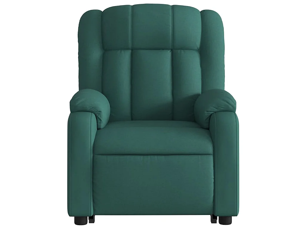Fauteuil inclinable électrique vert foncé tissu