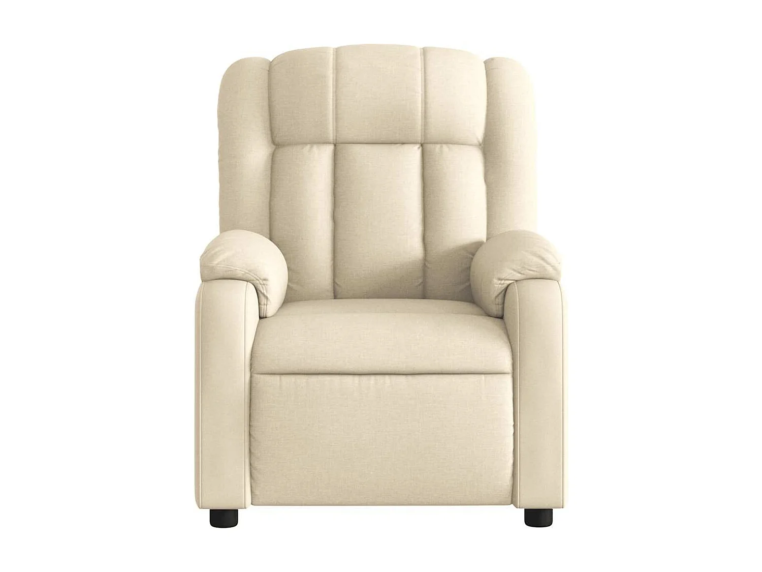 Fauteuil inclinable électrique Crème Tissu