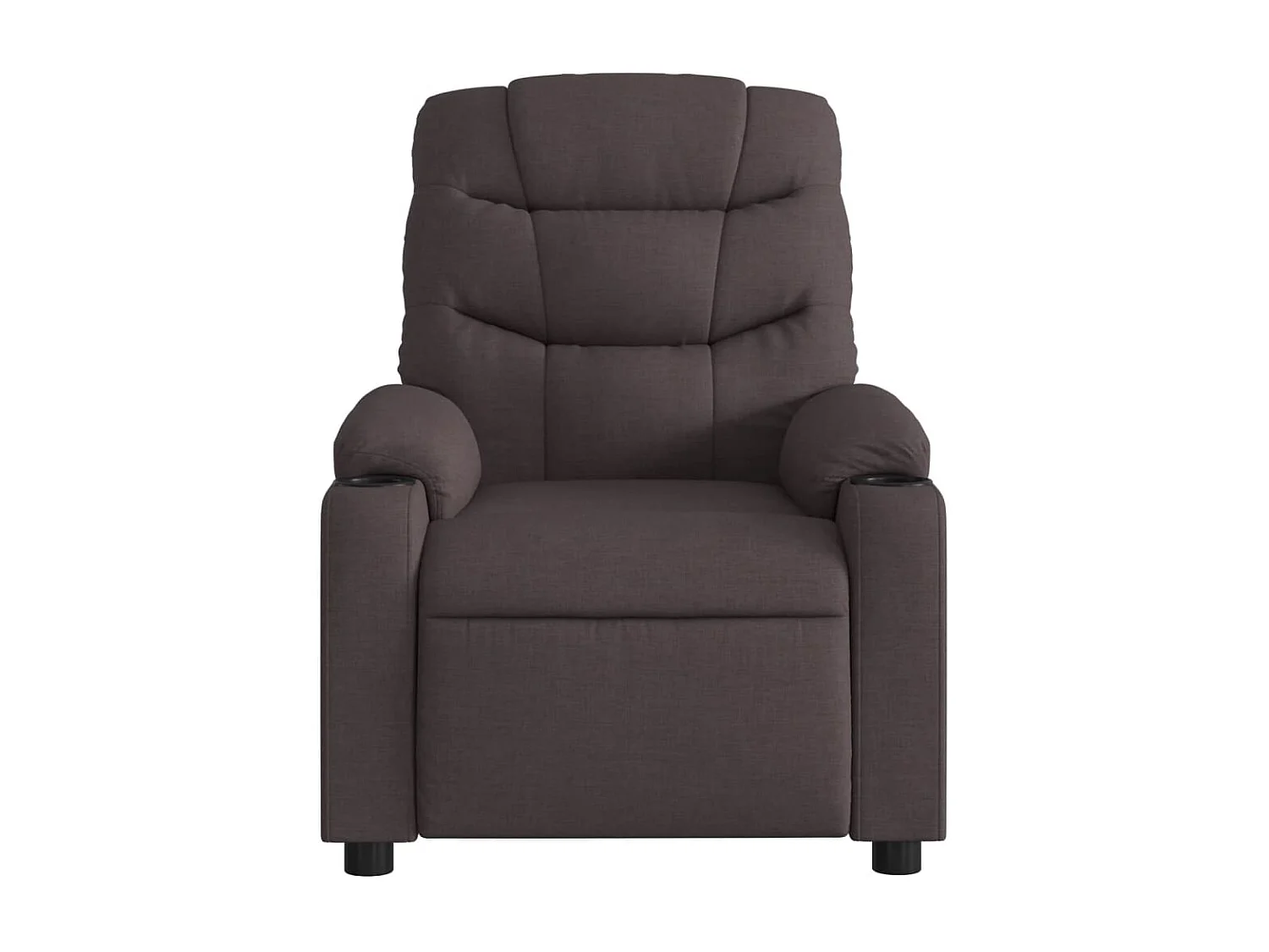 Fauteuil inclinable Marron foncé Tissu