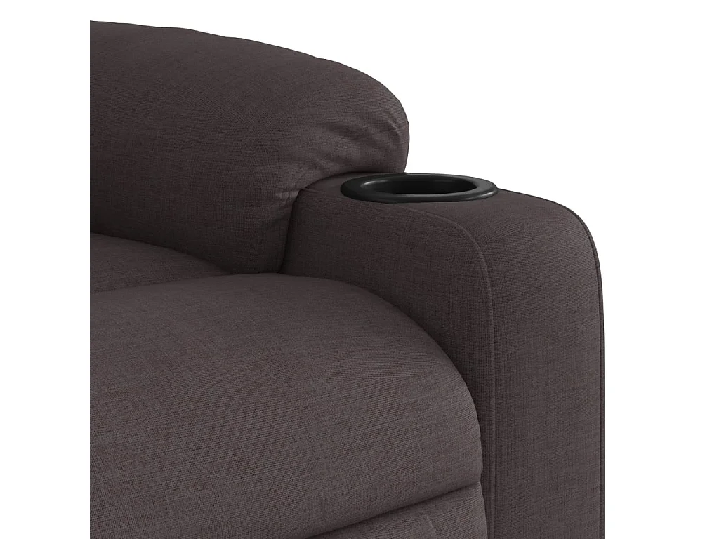 Fauteuil inclinable Marron foncé Tissu