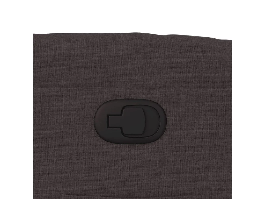 Fauteuil inclinable Marron foncé Tissu