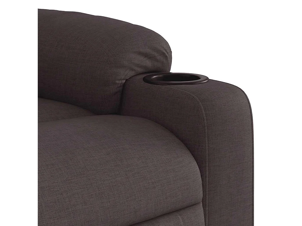 Fauteuil inclinable Marron foncé Tissu