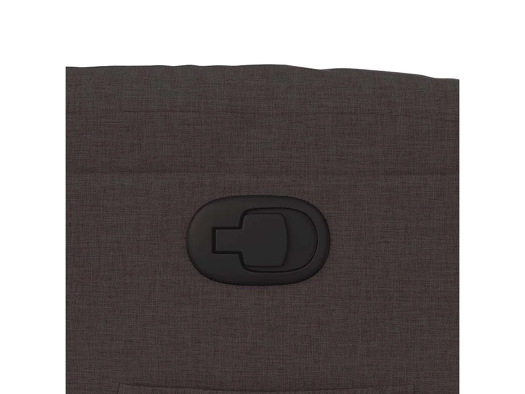 Fauteuil inclinable Marron foncé Tissu