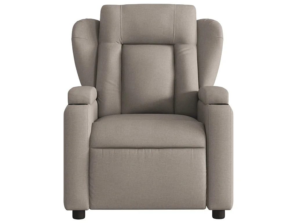 Relaxsessel Elektrisch Taupe Stoff