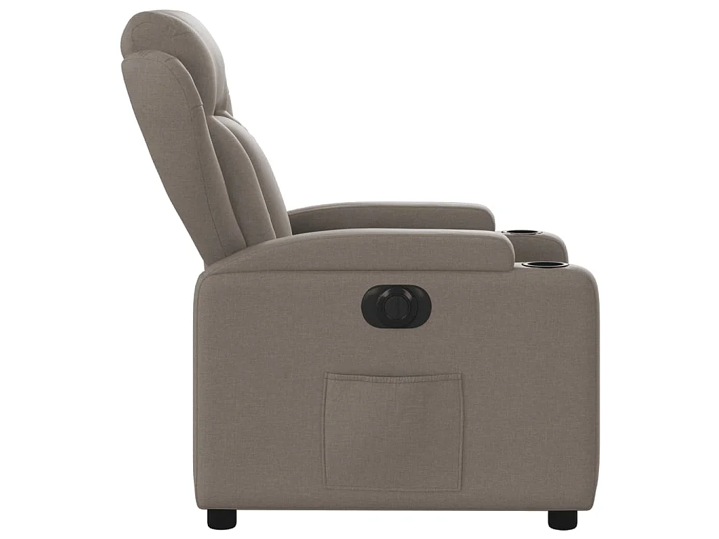 Relaxsessel Elektrisch Taupe Stoff