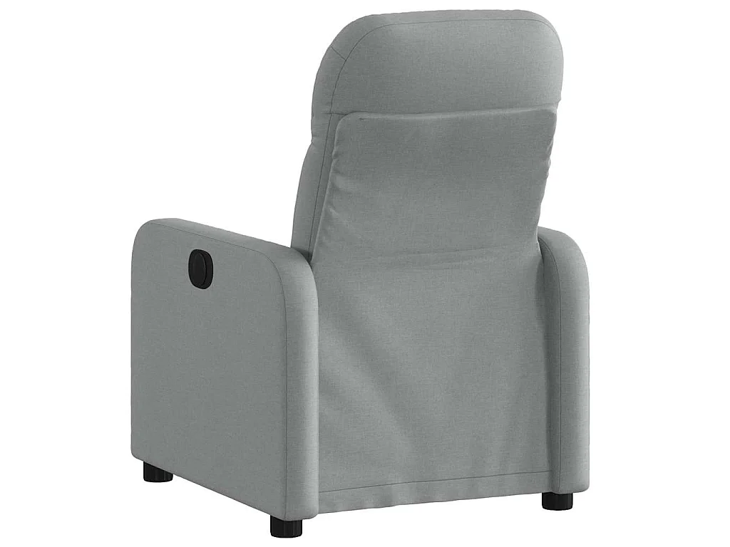 Fauteuil elektrisch verstelbaar stof lichtgrijs