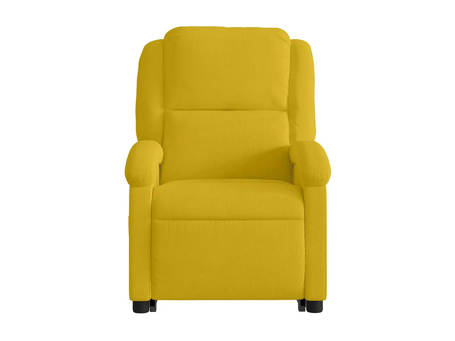 Fauteuil inclinable de massage électrique jaune velours