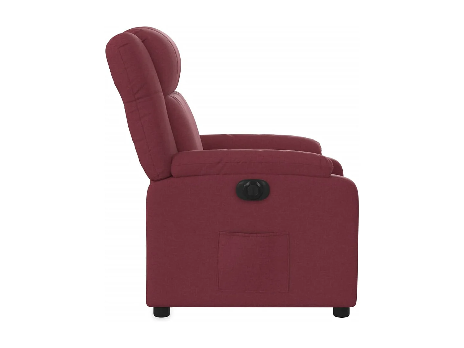 Fauteuil inclinable électrique Rouge bordeaux Tissu