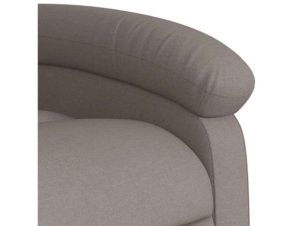 Fauteuil inclinable électrique taupe tissu